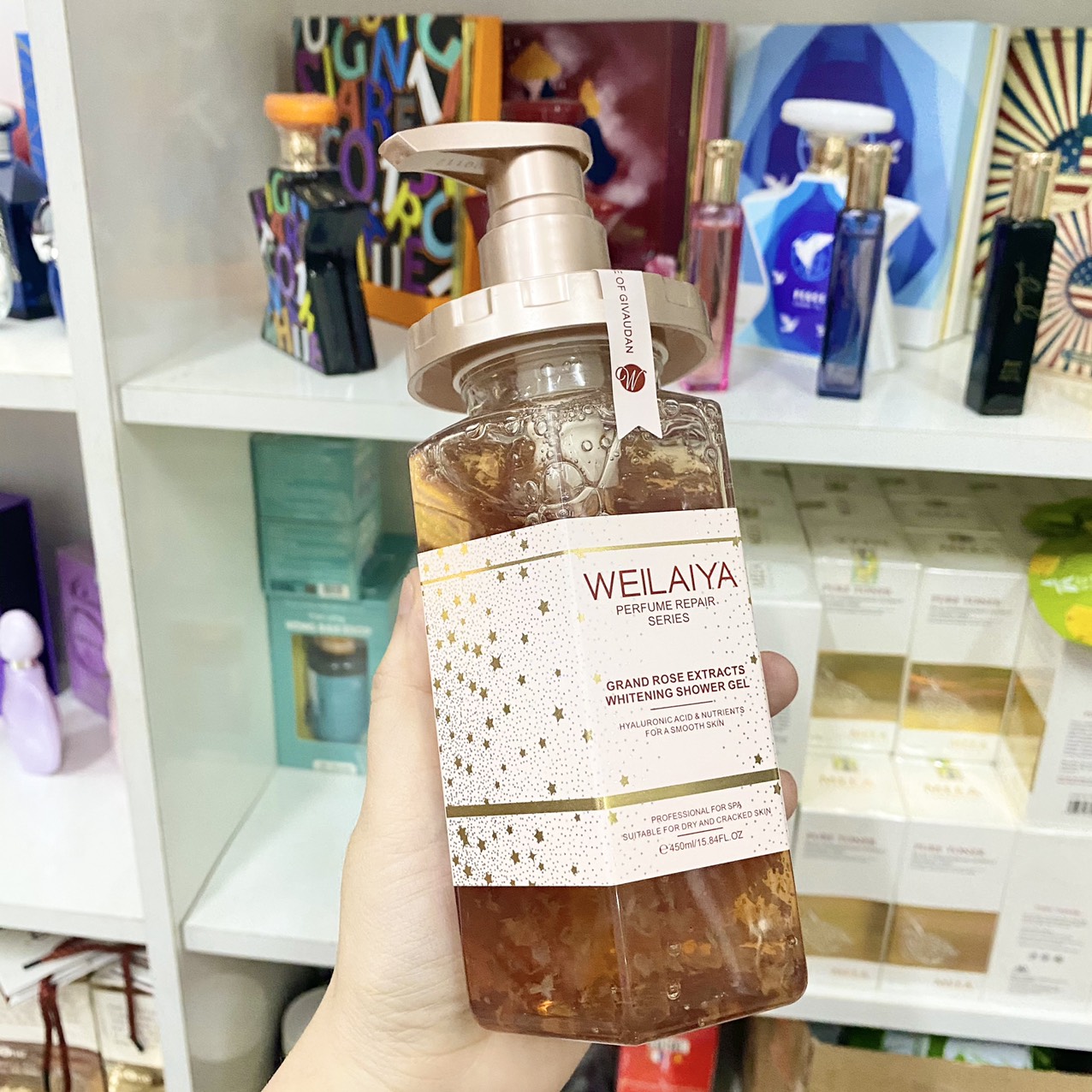 15878-z3125273875730-070c57e2c143d1046aa90ccb2c59b61b-6.jpg Sữa Tắm Trắng Da Cánh Hoa Hồng Weilaiya Damask 450ml Chính Hãng - 6971025880783