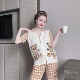 Đồ bộ nữ pijama tay ngắn quần lỡ - DB5859