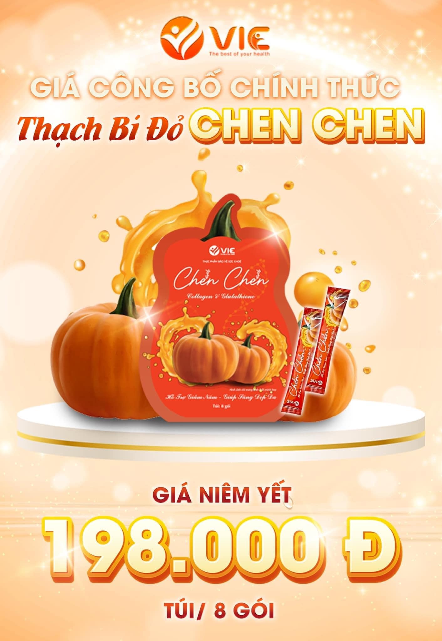 Thạch Bí Đỏ Chen Chen Vic chính hãng hỗ trợ giảm thâm nám Thạch Bí Đỏ Chen Chen Vic chính hãng hỗ trợ giảm thâm nám