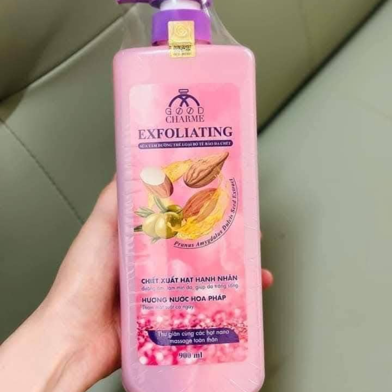 16130_3_20250913173527-2.png Sữa Tắm Cho Nữ Tẩy Tế Bào Da Chết Charme Exfoliating Hạt Hạnh Nhân Hương Nước Hoa Pháp 900ml - 8936194691552