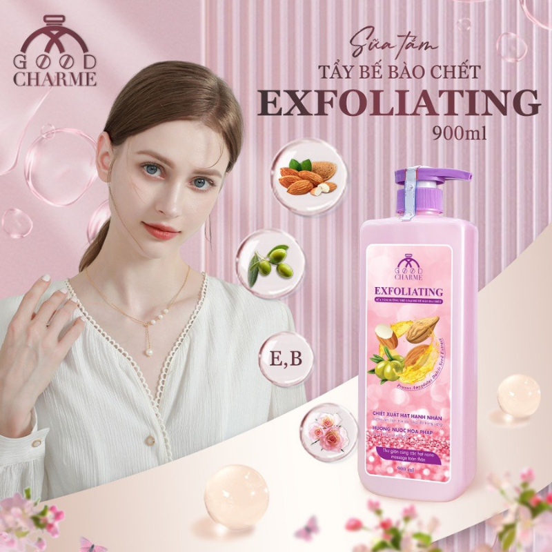 16130_4_20250913173527-2.png Sữa Tắm Cho Nữ Tẩy Tế Bào Da Chết Charme Exfoliating Hạt Hạnh Nhân Hương Nước Hoa Pháp 900ml - 8936194691552