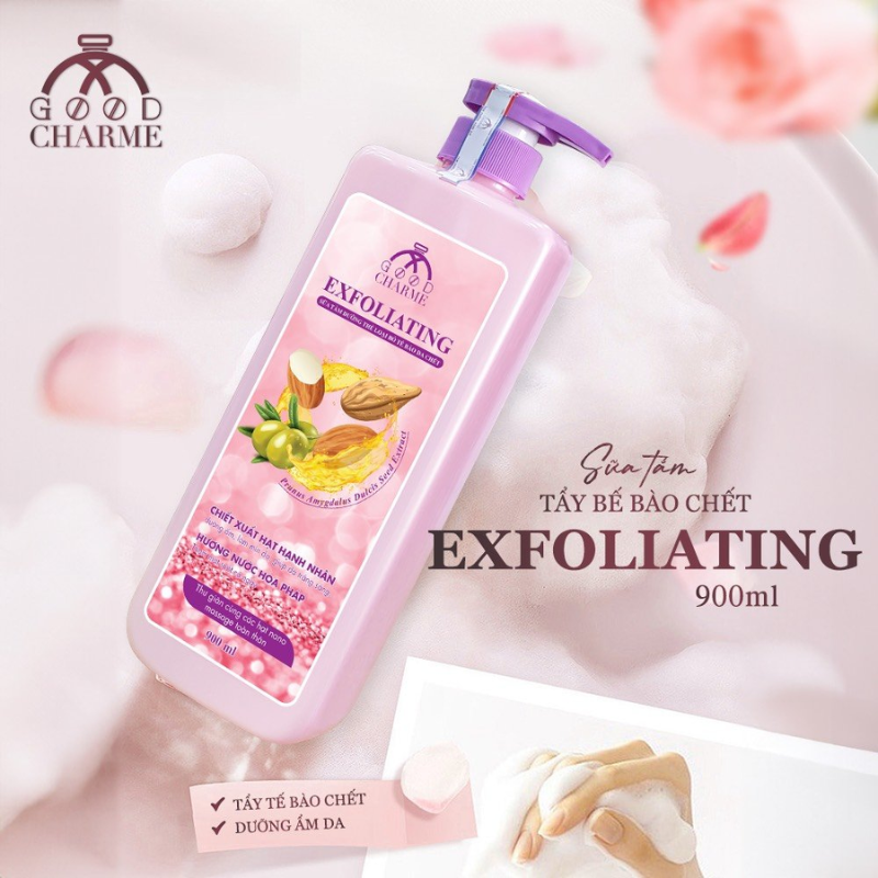 16130_5_20250913173528-2.png Sữa Tắm Cho Nữ Tẩy Tế Bào Da Chết Charme Exfoliating Hạt Hạnh Nhân Hương Nước Hoa Pháp 900ml - 8936194691552