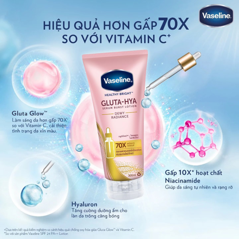 Sữa Dưỡng Thể Vaseline 70X Màu Hồng 330ml (Hàng nhập khẩu có tem phụ) Sữa Dưỡng Thể Vaseline 70X Màu Hồng 330ml (Hàng nhập khẩu có tem phụ)