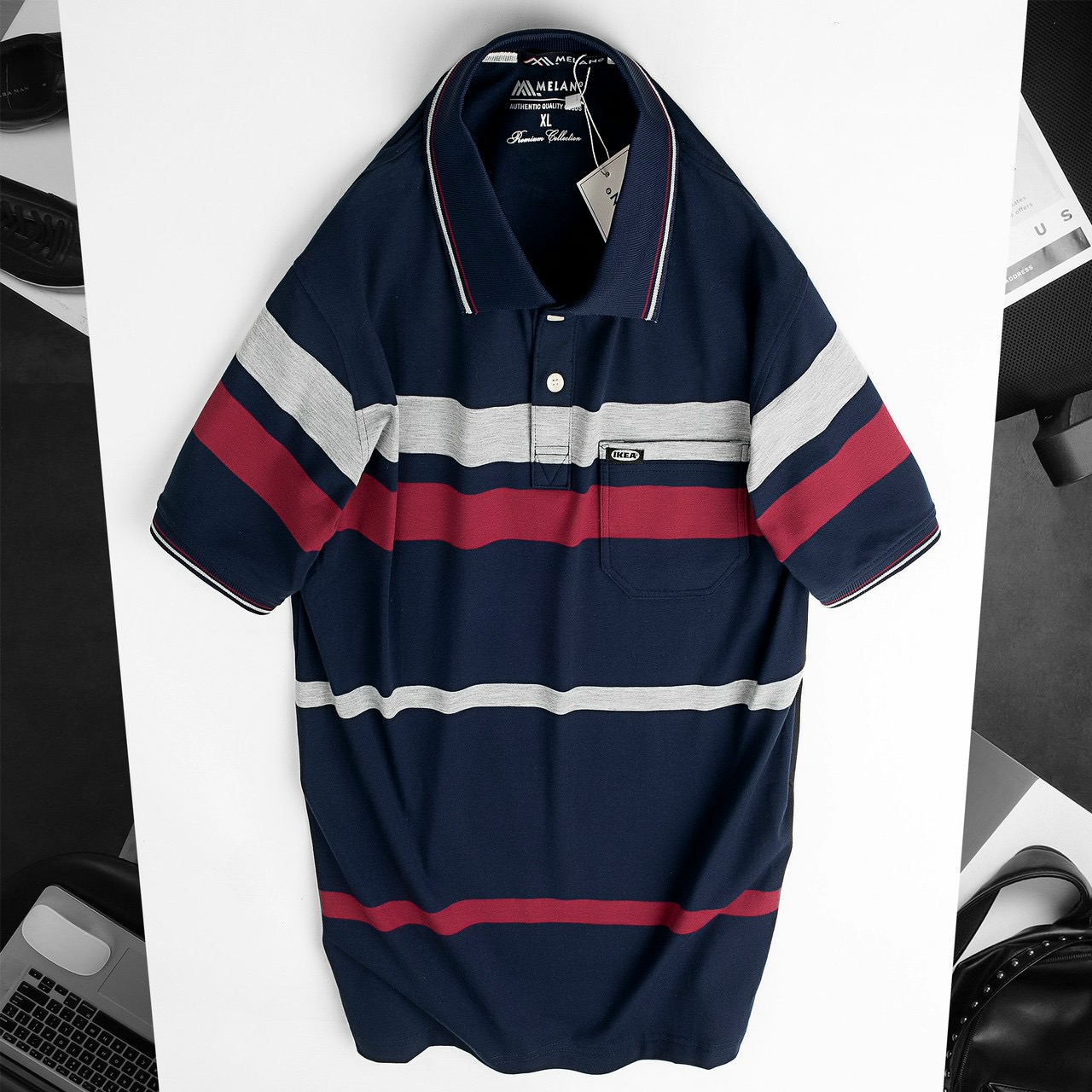 16532-acbd2a7e-3b71-420f-8f26-c1297c5c6e8f-1.jpg Áo Thun Sọc Nam Trung Niên Cổ Bẻ Có Túi - AS047