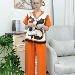Set bộ nữ pijama tay ngắn quần dài - DB0545