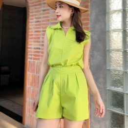 Set áo cổ sơ mi quần đùi - DB0598