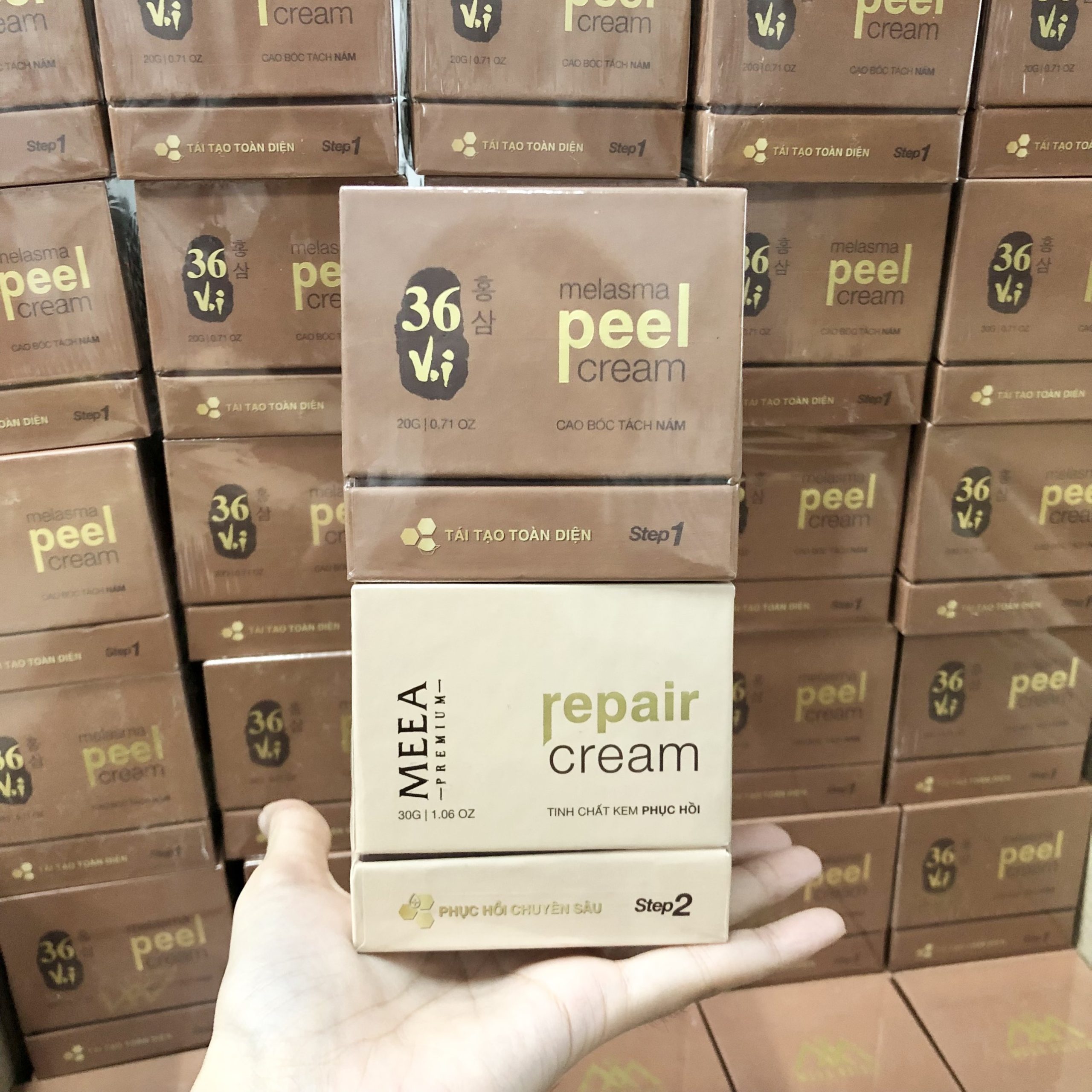 16926-z3492014000823-c8da3f80dd09ac14e908ff7de43c4f5e-1.jpg Combo Peel Da Tảo Sâm Đông Y 36 Vị + Kem Phục Hồi Da Ha 36 Vị MeeA Origin - COMBO01