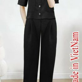 Đồ bộ nữ áo cổ vest quần dài - DB0647