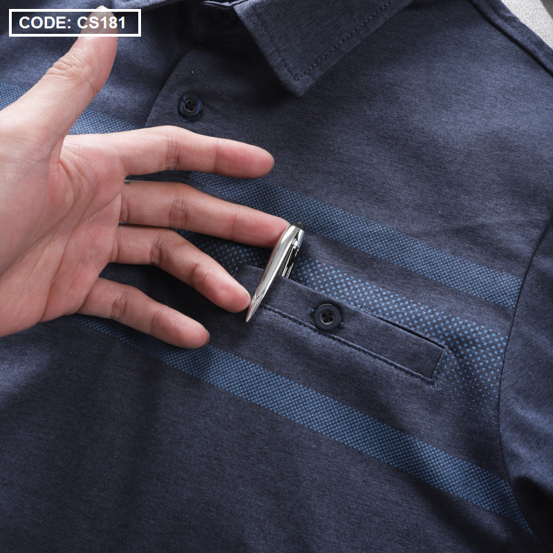 17176-z3543298995971-0bd27d9cf9a7a4c86a64d5d82a4c2855-3.png Áo Thun Nam Tay Ngắn Có Cổ Có Túi Thun Cotton Đốm - CS181