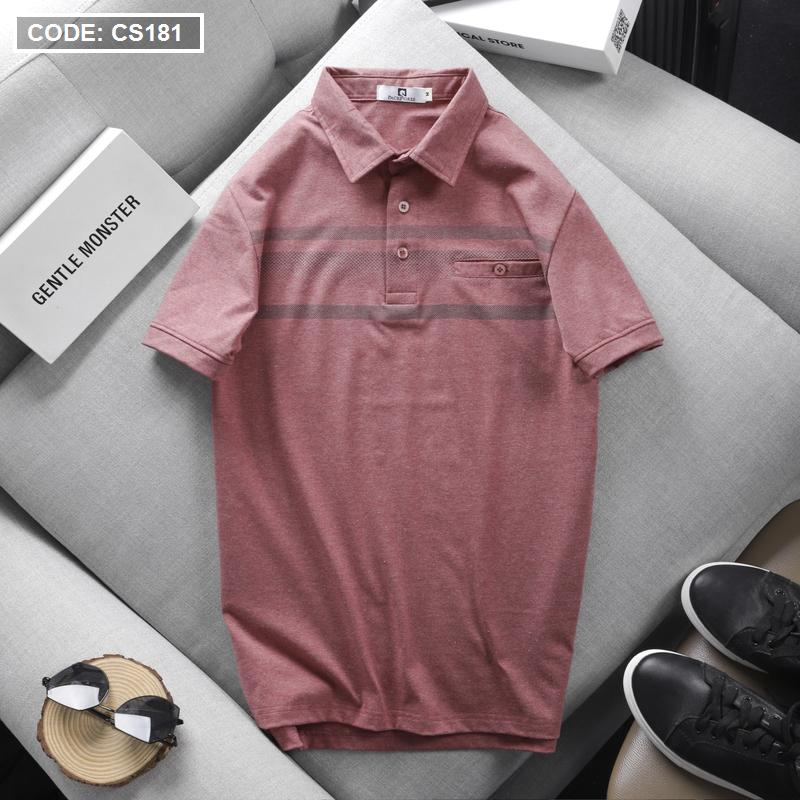 17176-z3543299008576-513e7cb4627a4fc5d6f40d66af0d7814-3.png Áo Thun Nam Tay Ngắn Có Cổ Có Túi Thun Cotton Đốm - CS181