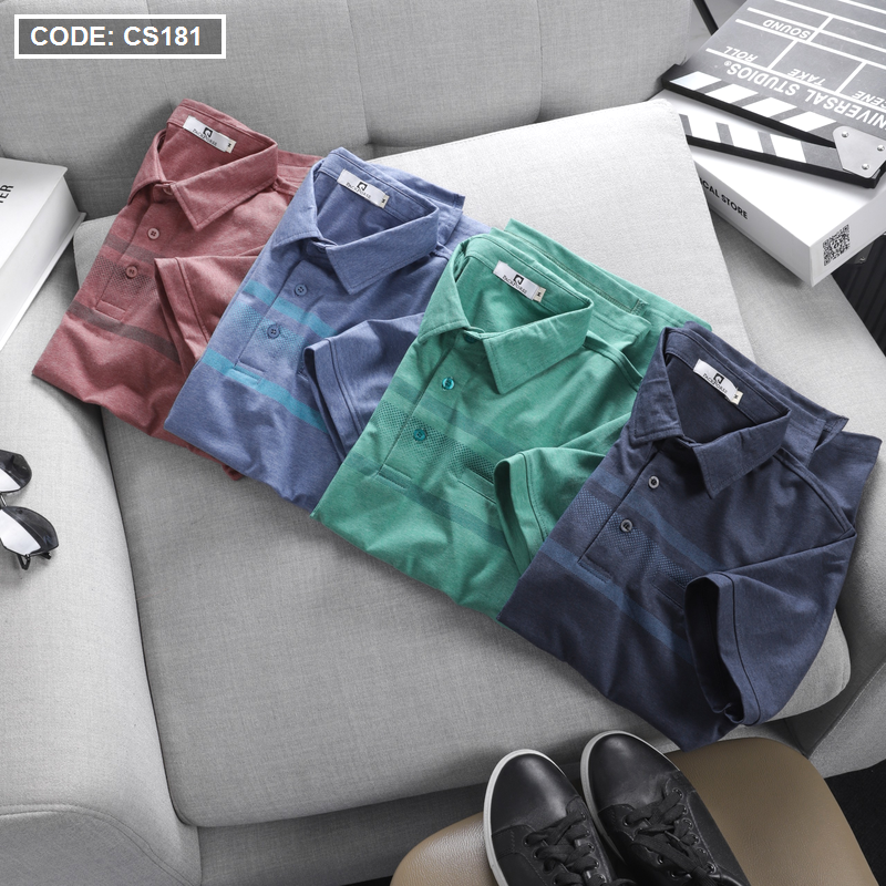 17176-z3543299012744-df6594c01d093c29ad3a77479f957499-3.png Áo Thun Nam Tay Ngắn Có Cổ Có Túi Thun Cotton Đốm - CS181