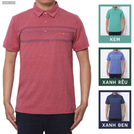 Áo Thun Nam Tay Ngắn Có Cổ Có Túi Thun Cotton Đốm - CS181