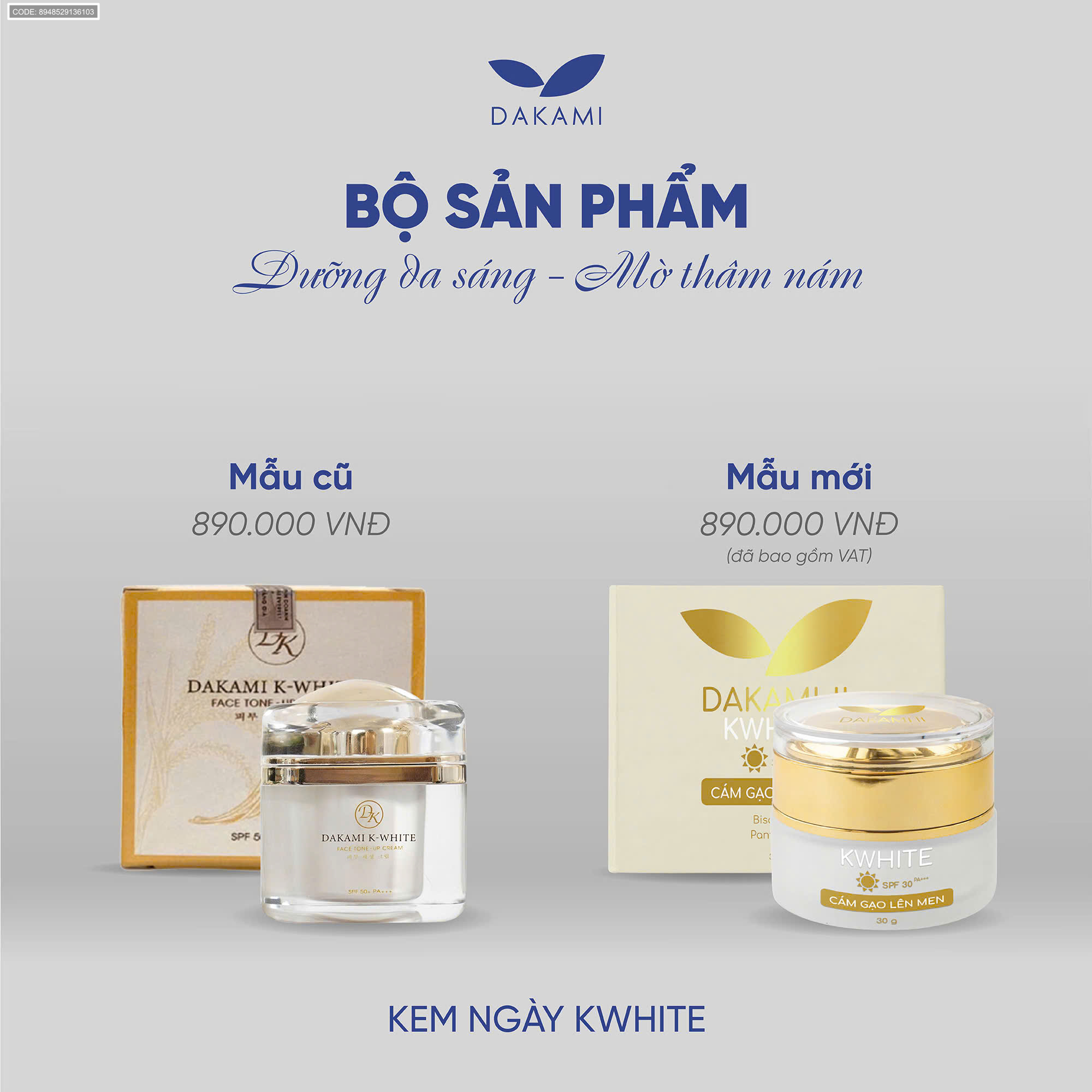 Bỏ sỉ kem Dakami K White Ban Ngày 3 In 1 Bỏ sỉ kem Dakami K White Ban Ngày 3 In 1