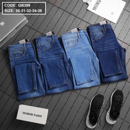 Quần jean dài nam wash nhẹ hàng VNXK ( Có size 36 ) - QB399