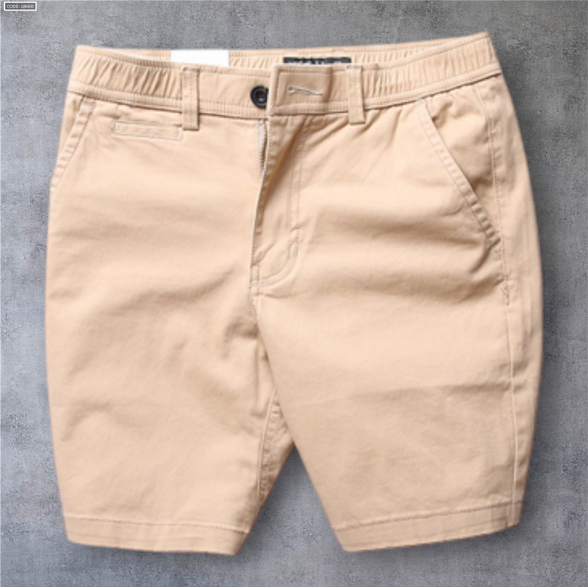 17474_17474-z4476569329846-a78cb33905fa25f91ddf7297ffc17e3a-photoroom_20251020015113.png Quần Short Nam Kaki Lưng Thun Co Giãn Yessir Cao Cấp (Có Size 36) - QB400