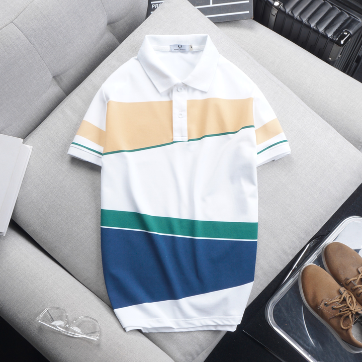 17491-z3666366091284-011dc0a9c552ddf5560478f378449796-1.png Áo Thun Polo Nam Cá Sấu Poly Phối Kẻ Sọc Màu (Có Size 3XL) - CS185