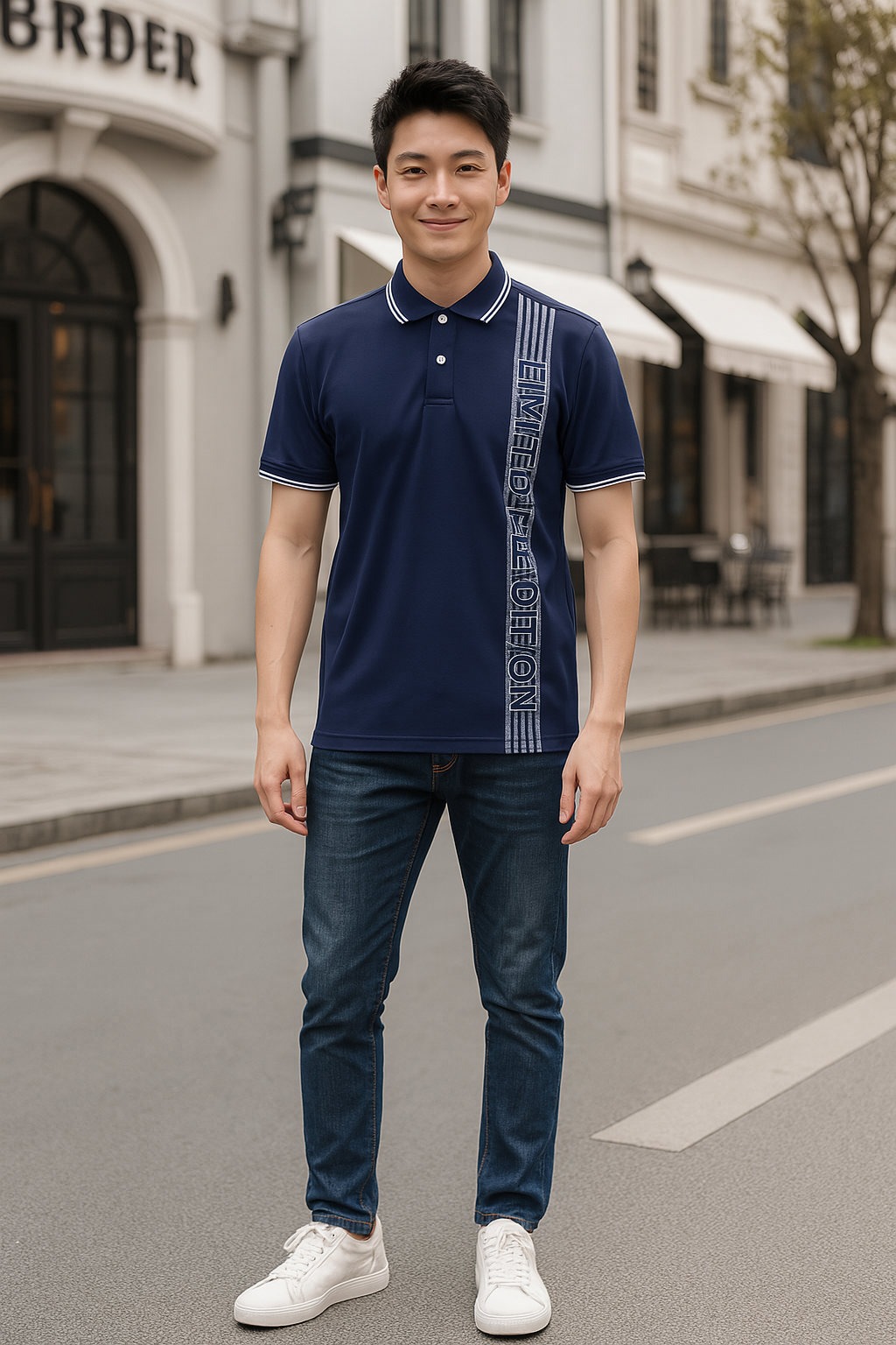 Phân phối áo Thun Nam Có Cổ Cá Sấu Poly Phối Họa Tiết Sọc (Có Size 3XL) Phân phối áo Thun Nam Có Cổ Cá Sấu Poly Phối Họa Tiết Sọc (Có Size 3XL)