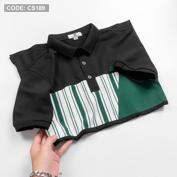 17569-z3700681338829-343e062f9c1c7399c6a3325699cc1b75-4.jpg Áo Thun Nam Có Cổ Phối Họa Tiết Sọc Ngang Cá Sấu Poly (Có Size 3XL) - CS189