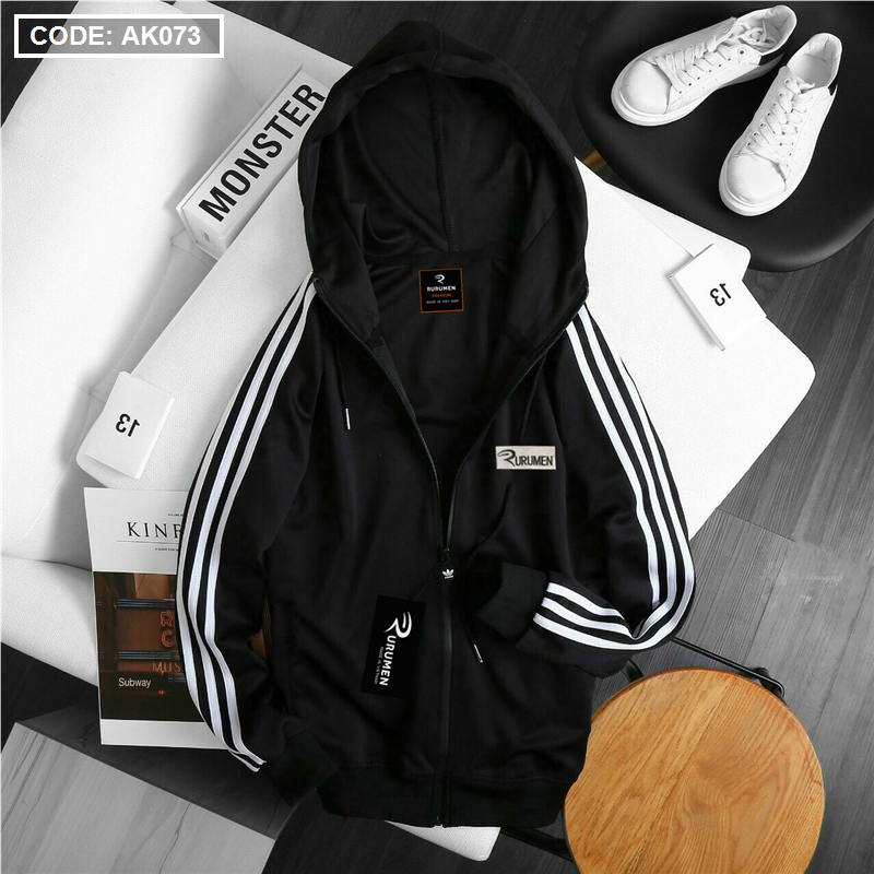 17633-z3519300956223-3622365609eaa91e45a16b577769a6e1-2.png Áo Khoác Nam Thun Thể Thao Rurumen Có Nón Thêu Logo - AK073