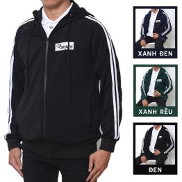 Áo Khoác Nam Thun Thể Thao Rurumen Có Nón Thêu Logo - AK073