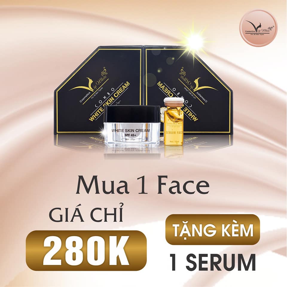 Chuyên sỉ kem Face VIP White (Tặng Kèm Serum) Chuyên sỉ kem Face VIP White (Tặng Kèm Serum)