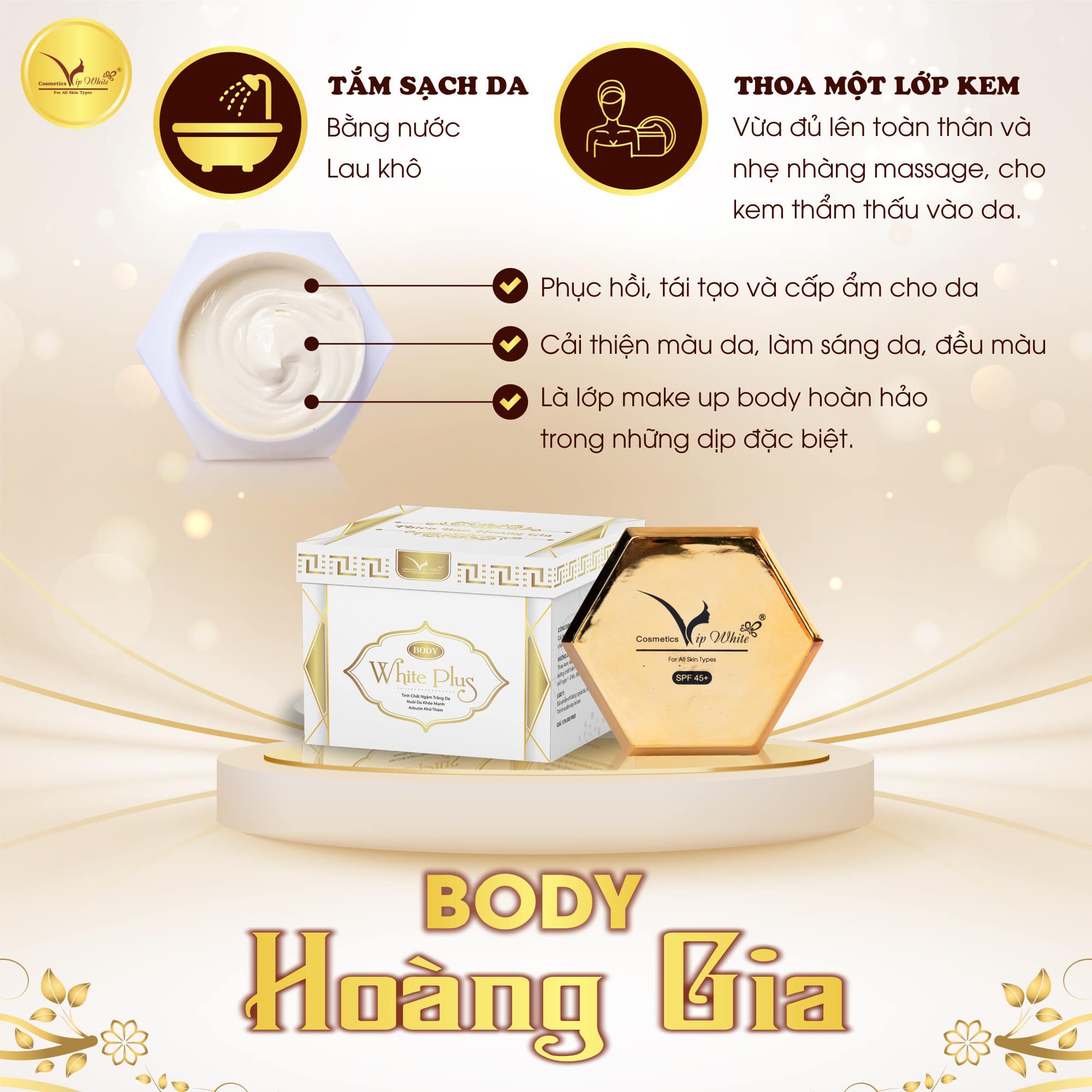 Kem Body Hoàng Gia VIP White Kem Body Hoàng Gia VIP White