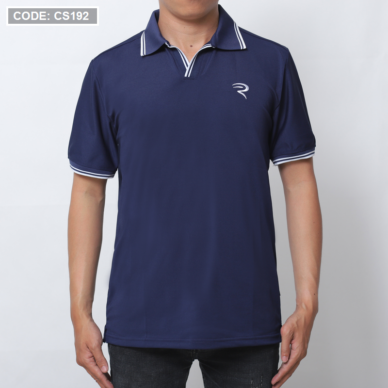 17810-img-7261-1.png Áo Thun Nam Cá Sấu Polo Viền Bo Ngực Thêu Logo Chữ R (Có Size 3XL) - CS192