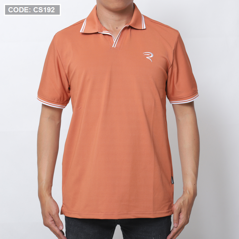 17810-img-7265-1.png Áo Thun Nam Cá Sấu Polo Viền Bo Ngực Thêu Logo Chữ R (Có Size 3XL) - CS192