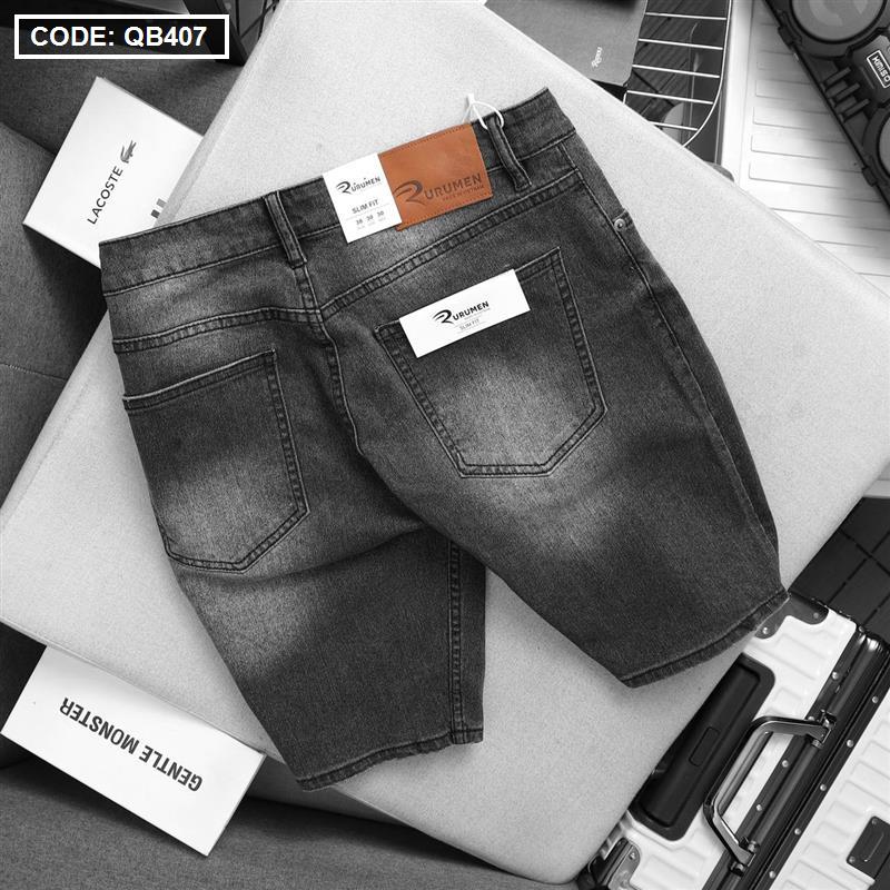 17989-z3827371877649-335024e6caeb8fa4f94e04e55968c030-4.jpg Quần Short Jeans Nam Rurumen Cao Cấp Hàng VNXK Phối Logo (có size 36) - QB407