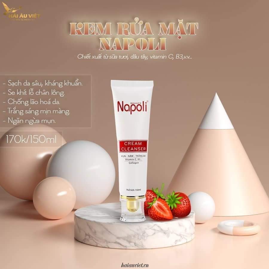 Phân phối sữa Rửa Mặt Napoli Cream Cleanser Hải Âu Việt Phân phối sữa Rửa Mặt Napoli Cream Cleanser Hải Âu Việt