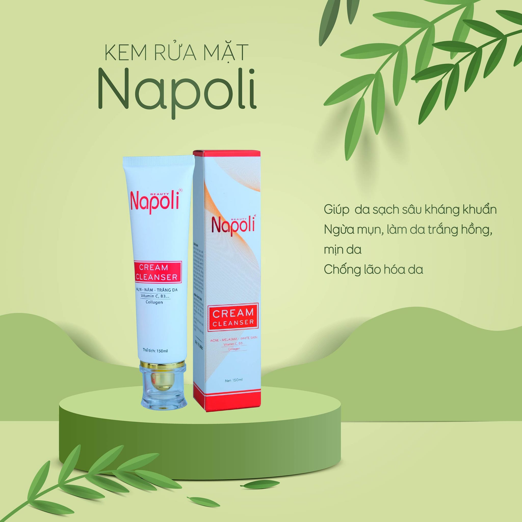 18783-286435838-524632719391331-9198576699464811-n-3.jpg Sữa Rửa Mặt Napoli Cream Cleanser Hải Âu Việt - 8936106221112