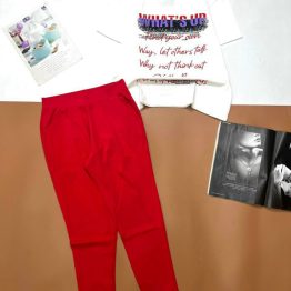 Đồ bộ thun cotton dài quần màu - DBO966