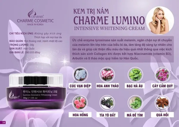 19226-z4294525153155-5be016d7836b7f3b8f1021b9b248761a-1.jpg Kem Nám Hàn Quốc Charme Lumino Intensive Whitening Cream - 8809085103475