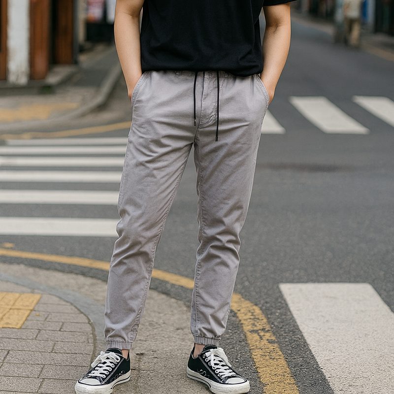 Quần Jogger Nam Co Giãn Màu Xám Quần Jogger Nam Co Giãn Màu Xám