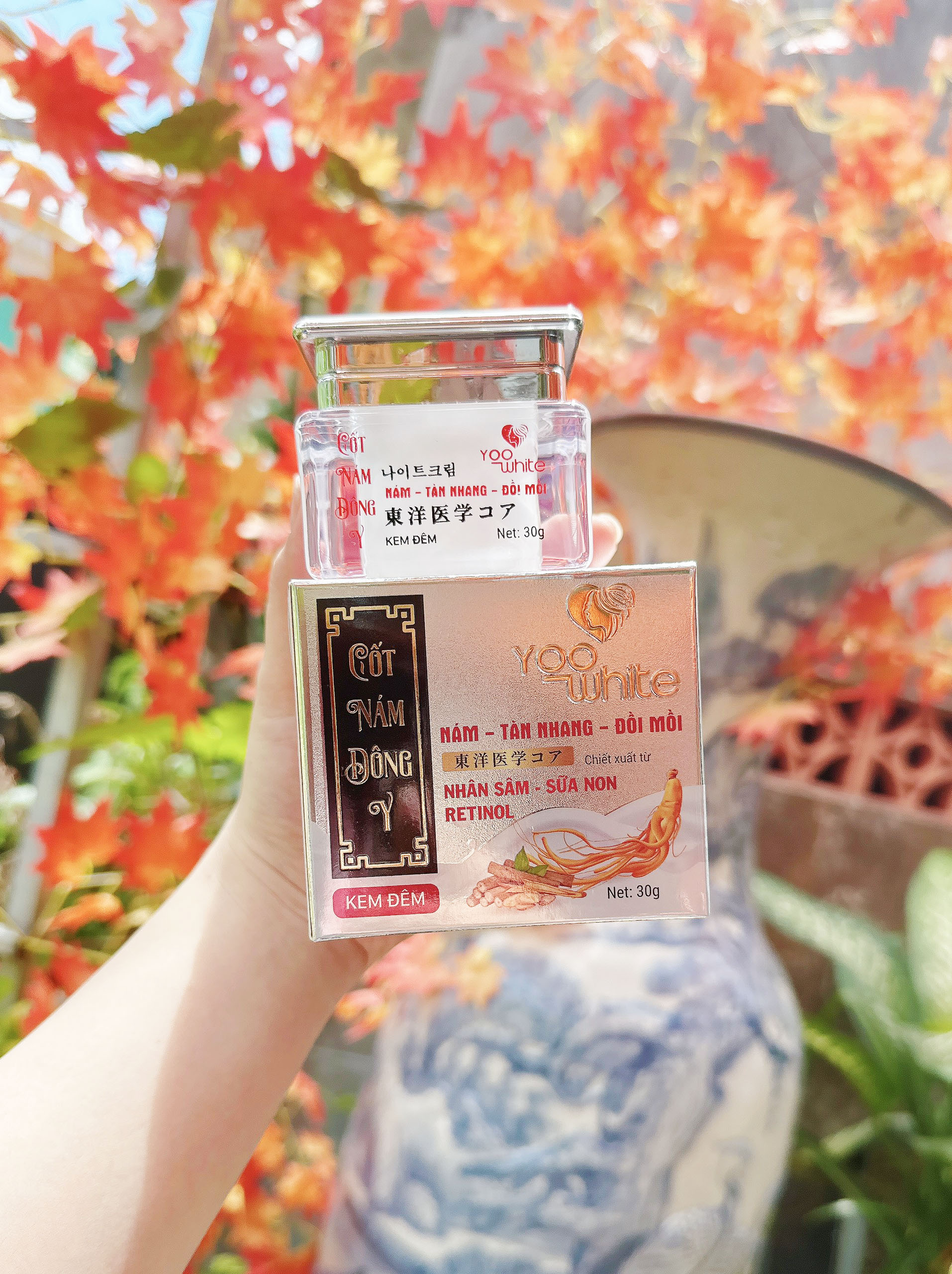 19964-z4442872819464-9f75dad0858c1cef29b2f6013deb8795-1.jpg Kem Face Cốt Nám Đông Y Yoo White - COTNAMYW