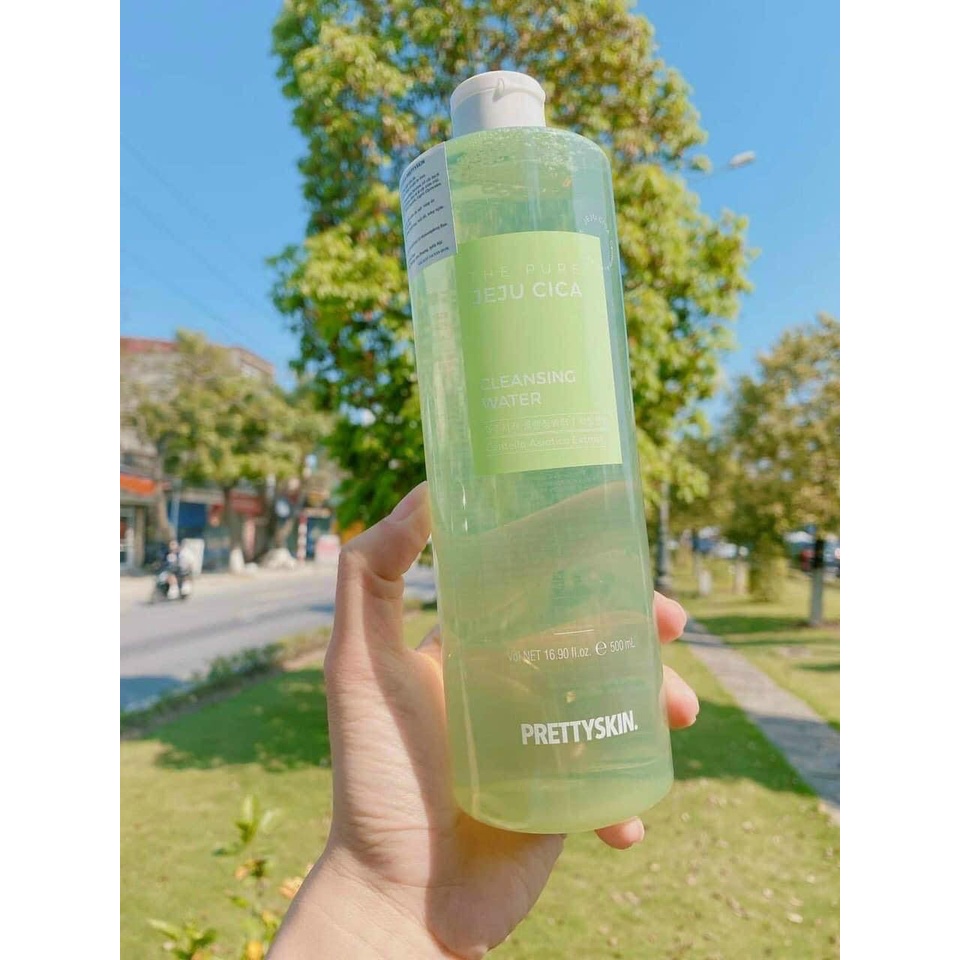 20053-1663915653595-tay-trang-rau-ma-pretty-skin-the-pure-jeju-cica-cleansing-water-500ml-3.jpeg Nước Tẩy Trang Rau Má PrettySkin - 8809733212818