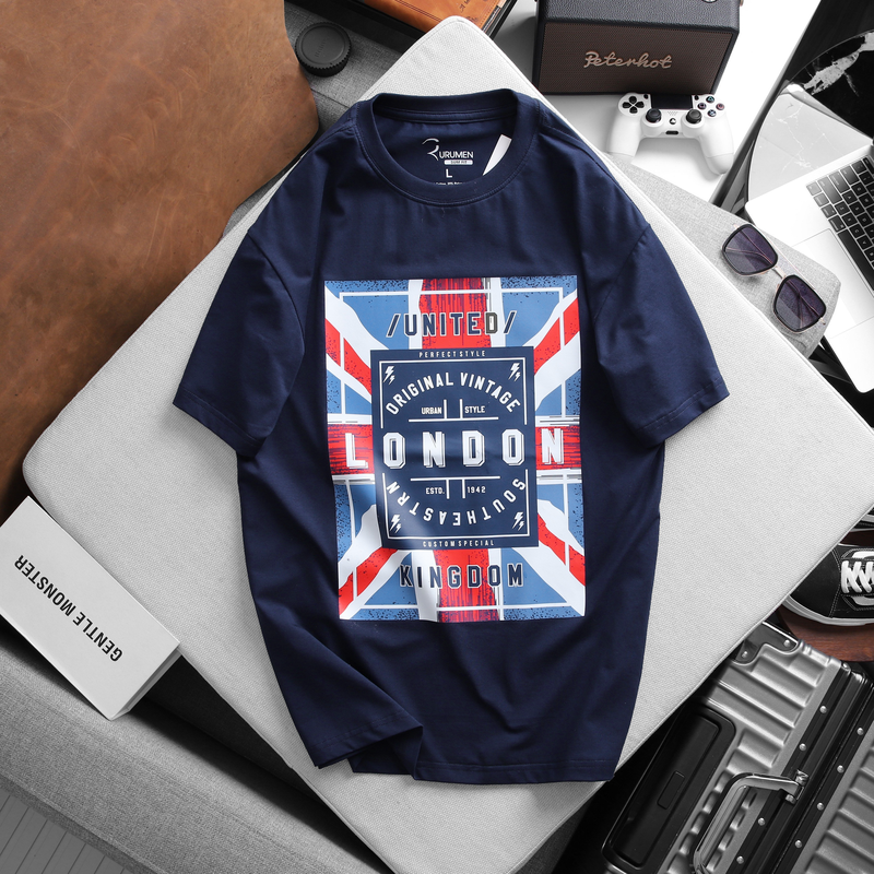 20468-z4540567655290-7ba0f75b7c200cfafef1190178843590-5.png Áo Thun Nam Cổ Tròn Rurumen London Màu Xanh Đen Big Size - AB432