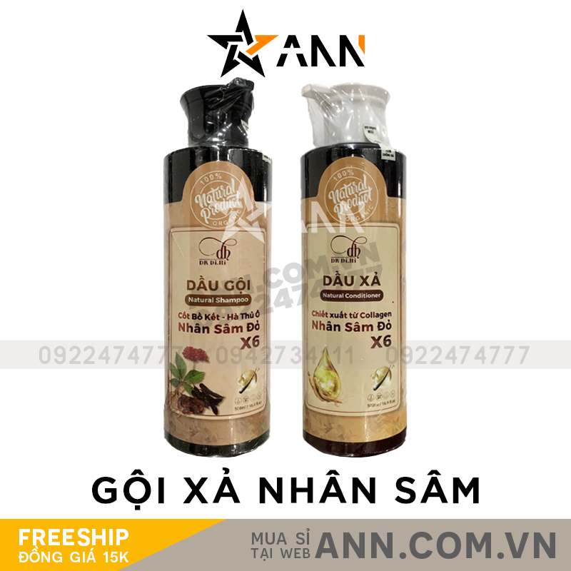 21148-combo-goi-xa.png Combo Dầu Gội Xả Nhân Sâm Đỏ X6 Dr Di Hi - COMBODIHI02