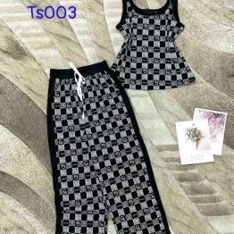 Đồ bộ quần dài áo dây hoạ tiết - DBO3405