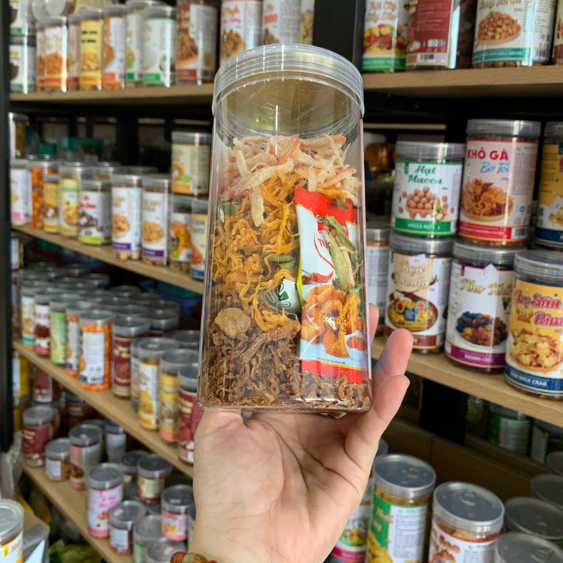 Khô Mix 3 Vị ( Heo -Mực - Gà ) 300g Hộp Khô Mix 3 Vị ( Heo -Mực - Gà ) 300g Hộp