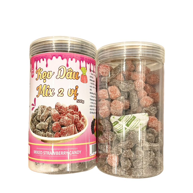 Bỏ sỉ kẹo Dâu Mix Dâu Tầm Loại Ngon 500g Hộp Bỏ sỉ kẹo Dâu Mix Dâu Tầm Loại Ngon 500g Hộp