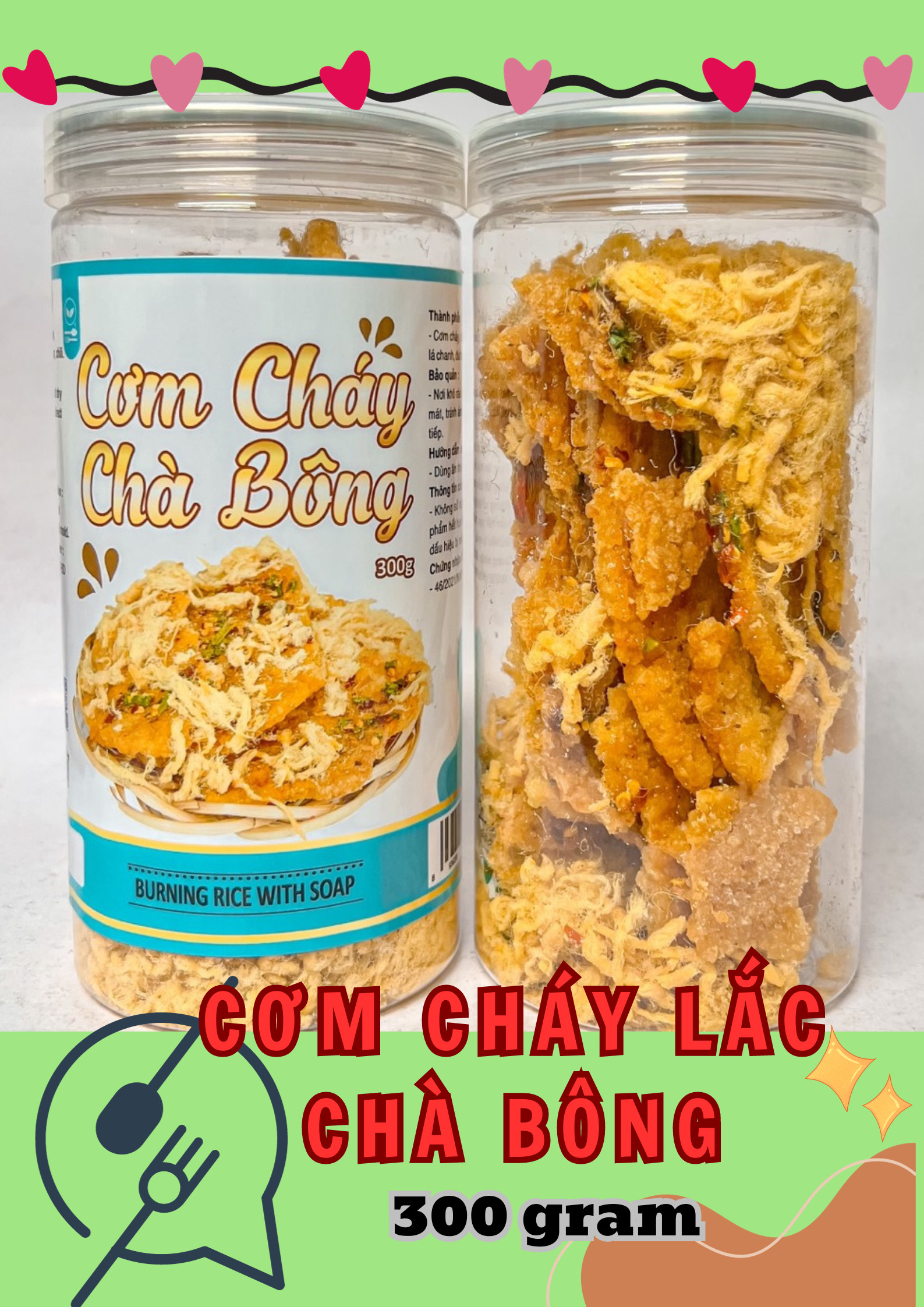 22519-22519-z4833368410175-01e7aee2c7d351eb9c854e4f4287c87b-2.jpg Cơm Cháy Chà Bông Thơm Ngon 300g Hộp - CCCB