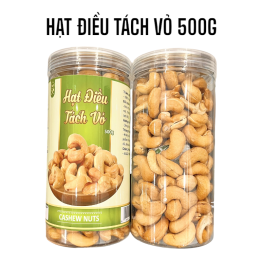 Hạt Điều Cồ Nguyên Hạt Sạch Lụa Loại Ngon (Đã tách vỏ)500g Hộp - HDCNH