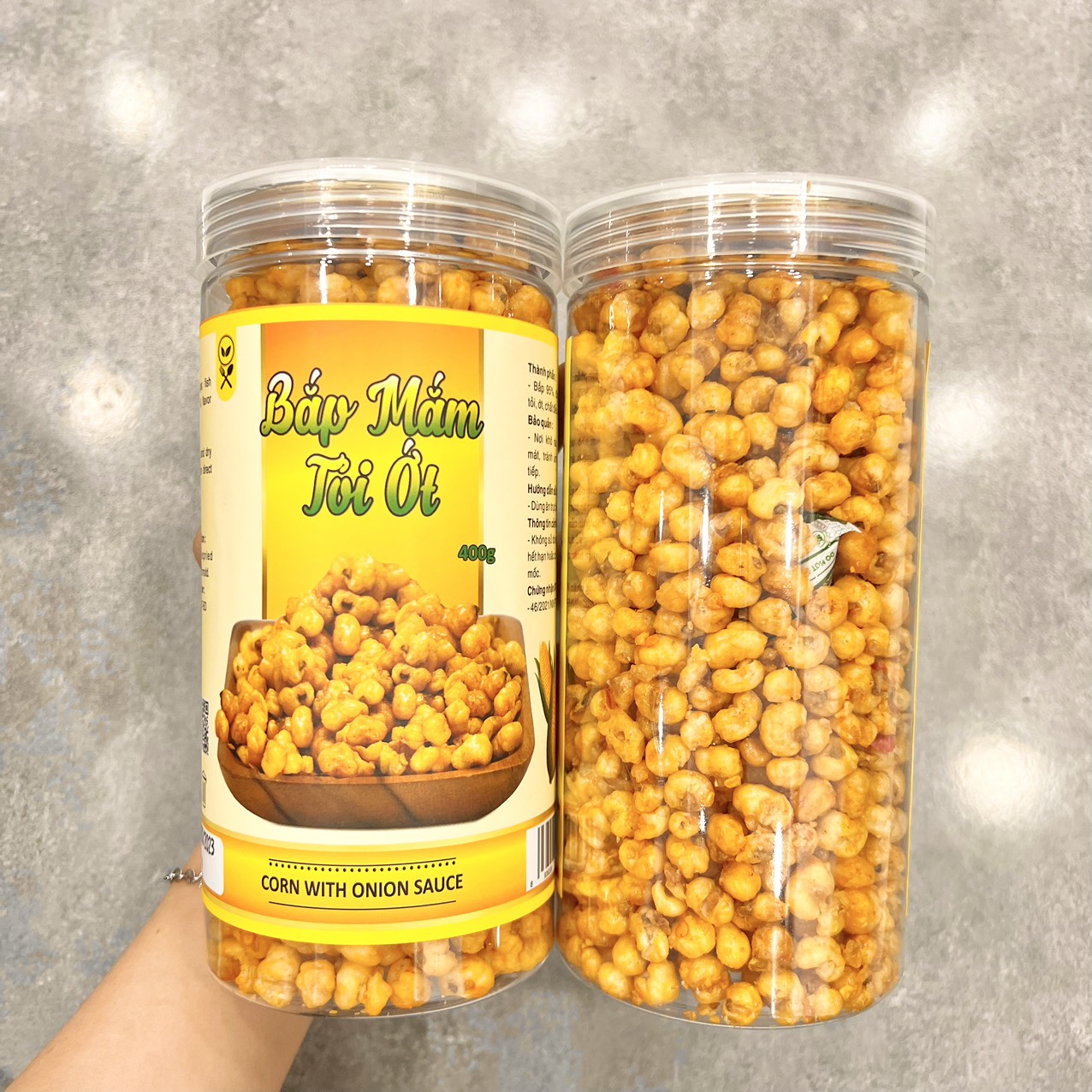 Chuyên sỉ bắp Mắm Tỏi Ớt Thơm Giòn 400g Chuyên sỉ bắp Mắm Tỏi Ớt Thơm Giòn 400g