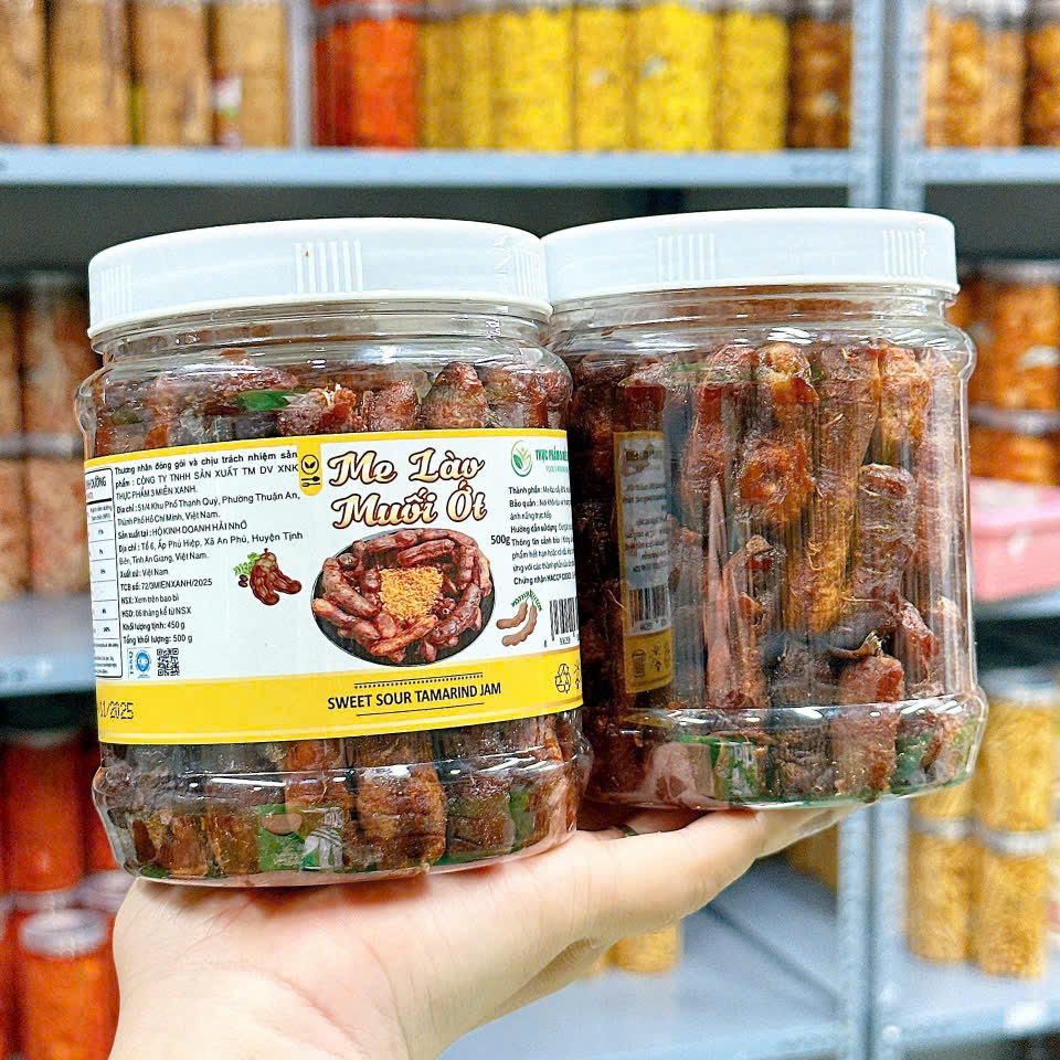 Me Lào Muối Ớt Thơm Ngon 500g hộp Me Lào Muối Ớt Thơm Ngon 500g hộp