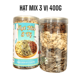 Hạt Mix 3 Vị (Hướng dương - Hạt dưa - Hạt bí) Thơm Ngon 400g - 8936208930790