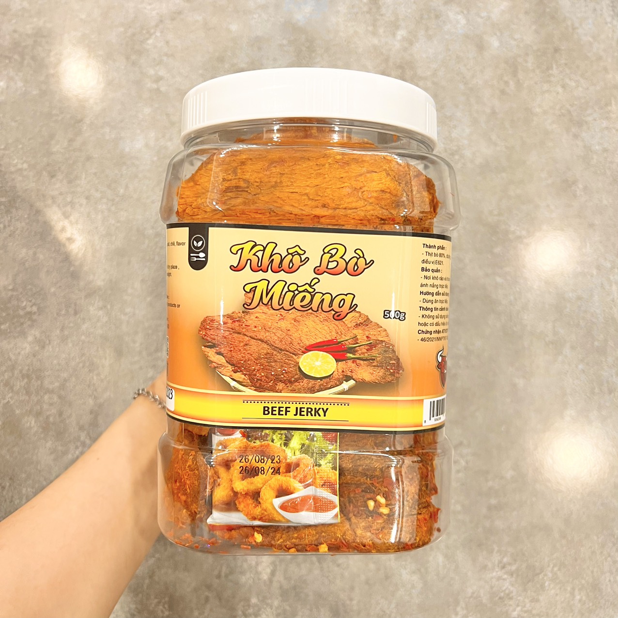 Khô Bò Miếng Loại Đặc Biệt 500g - Hộp Khô Bò Miếng Loại Đặc Biệt 500g - Hộp