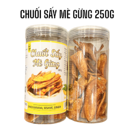 Chuối Sấy Mè Gừng Thơm Ngon 250g - CSMG