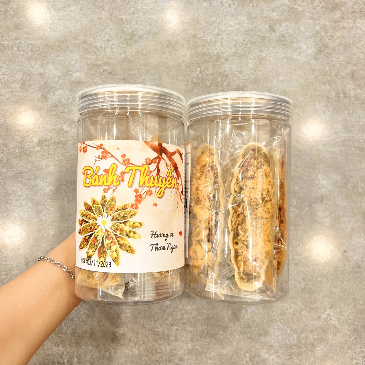 Bánh Thuyền Chà Bông Mix Hạt Dinh Dưỡng Thơm Ngon 250g Hộp Bánh Thuyền Chà Bông Mix Hạt Dinh Dưỡng Thơm Ngon 250g Hộp