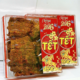 Hộp Quà Tết Khô Bò Miếng Loại Đặc Biệt 500g - Hộp Ngôi Sao Lớn - 8936208933623